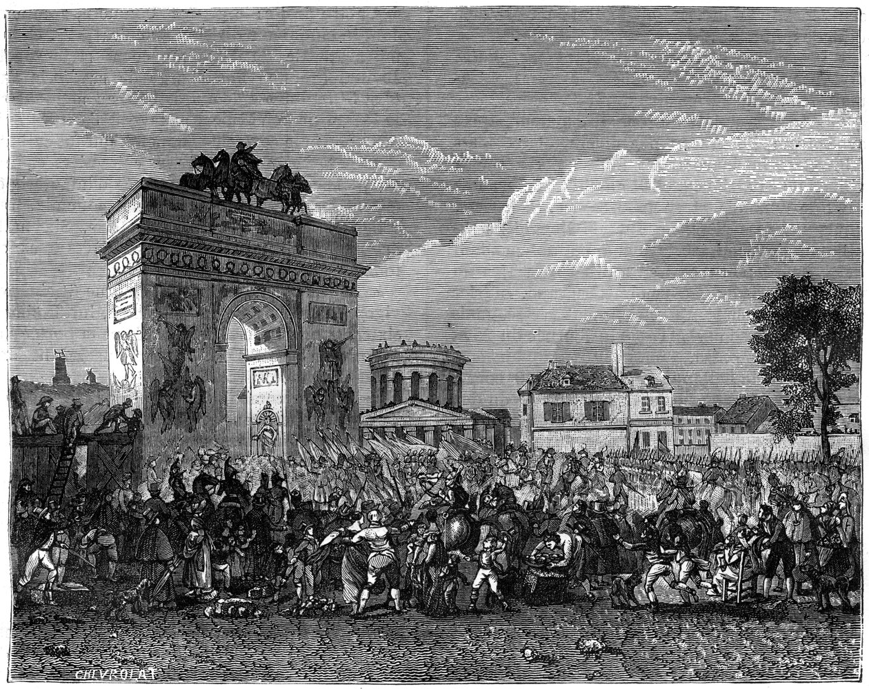 Einzug der Nationalgarde in Paris nach dem preußischen Feldzug, 1807, 1882-1884 von Unbekannt