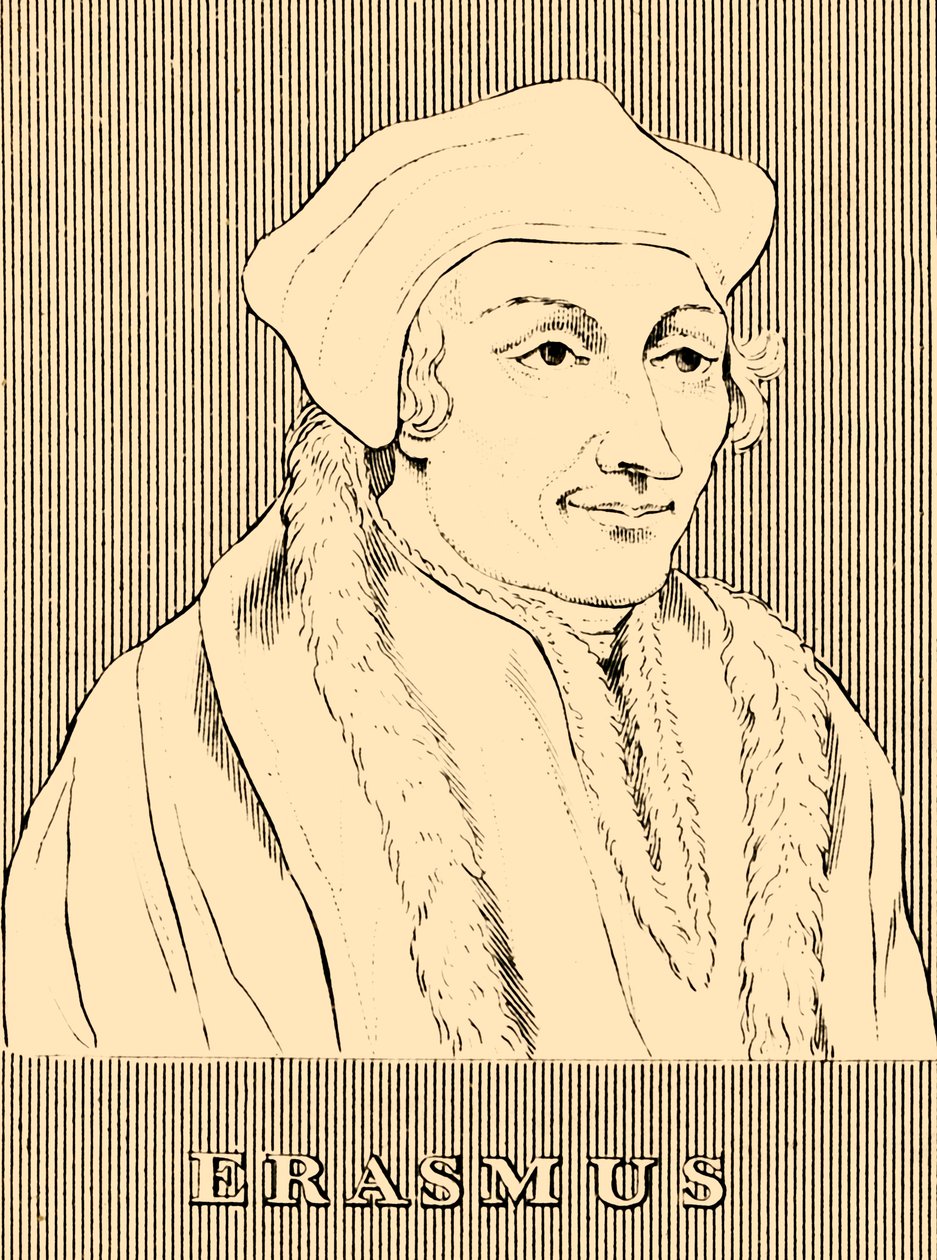 Erasmus, 1466-1536, 1830 von Unbekannt