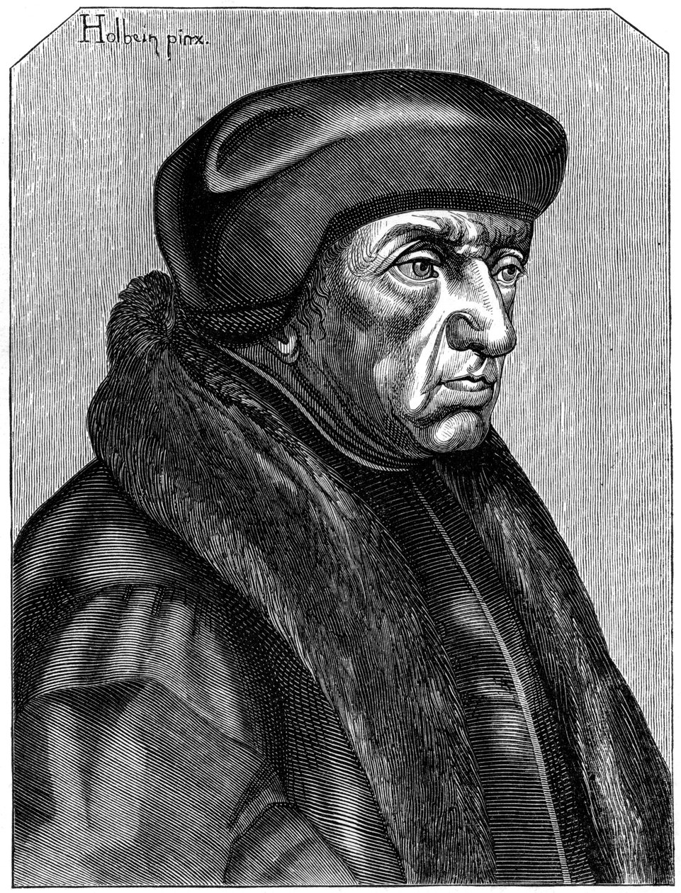 Erasmus 1469-1536, niederländischer Humanist und Theologe, 16. Jahrhundert, 1849 von Unbekannt