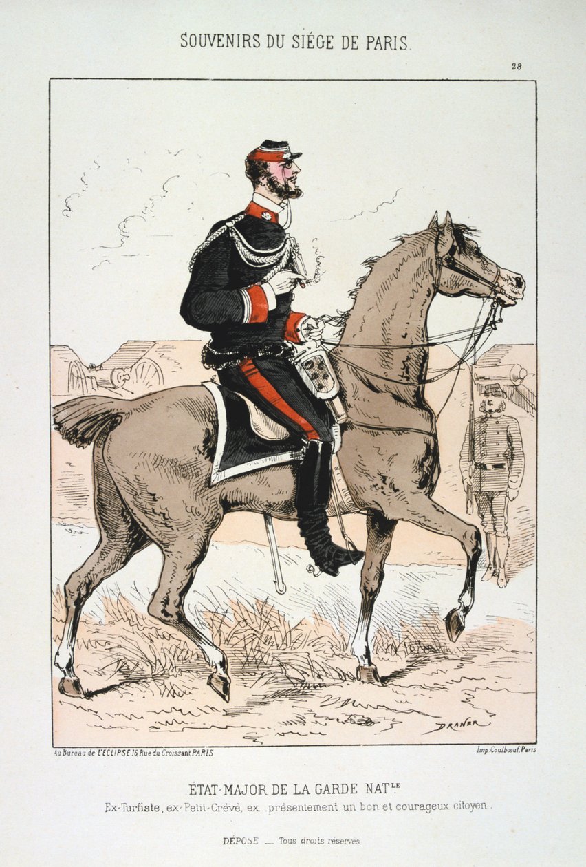 Etat Major de la Garde Nationale, Belagerung von Paris, Deutsch-Französischer Krieg, 1870-1871 von Unbekannt