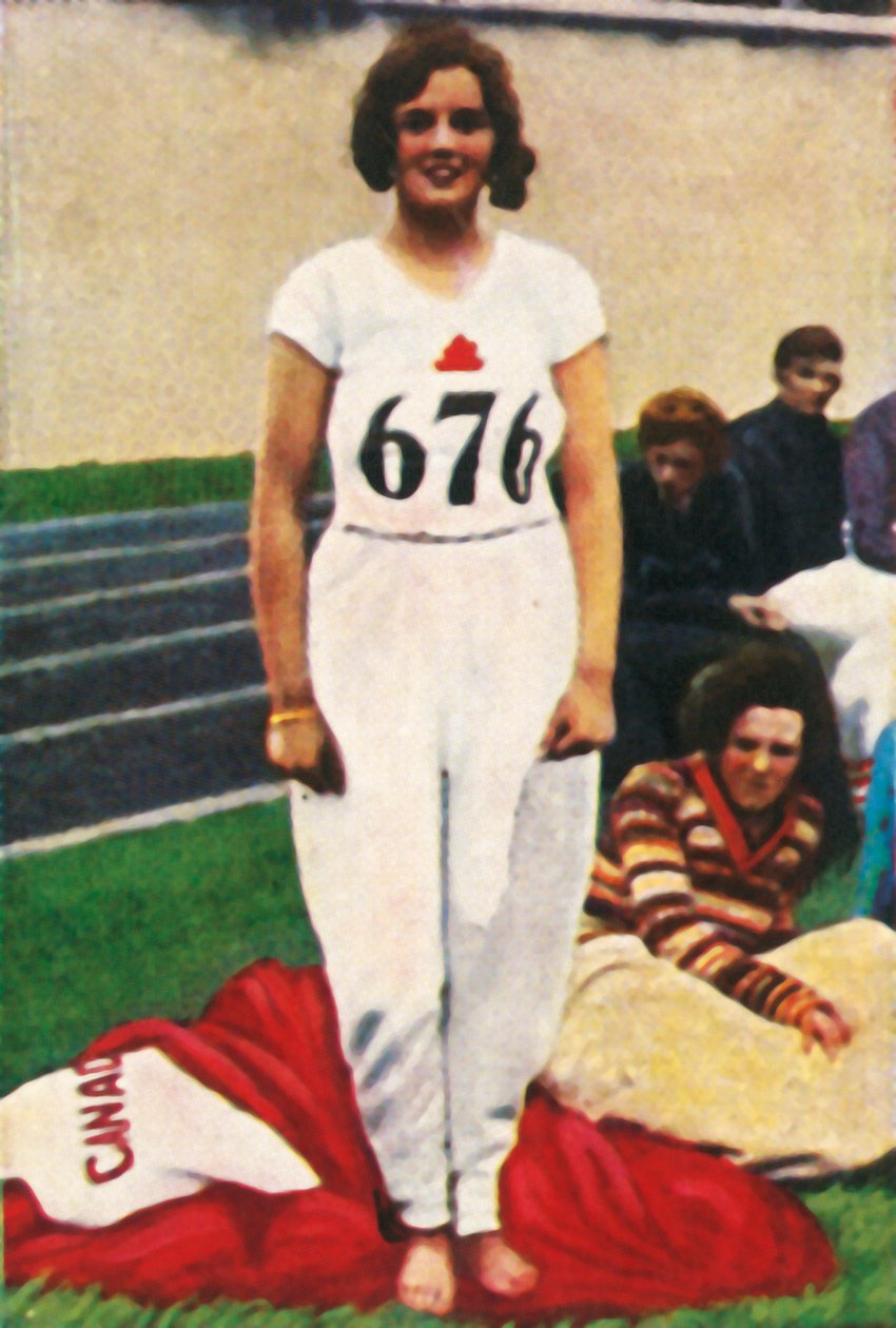 Ethel Catherwood aus Kanada, Weltmeisterin im Hochsprung, 1928 von Unbekannt