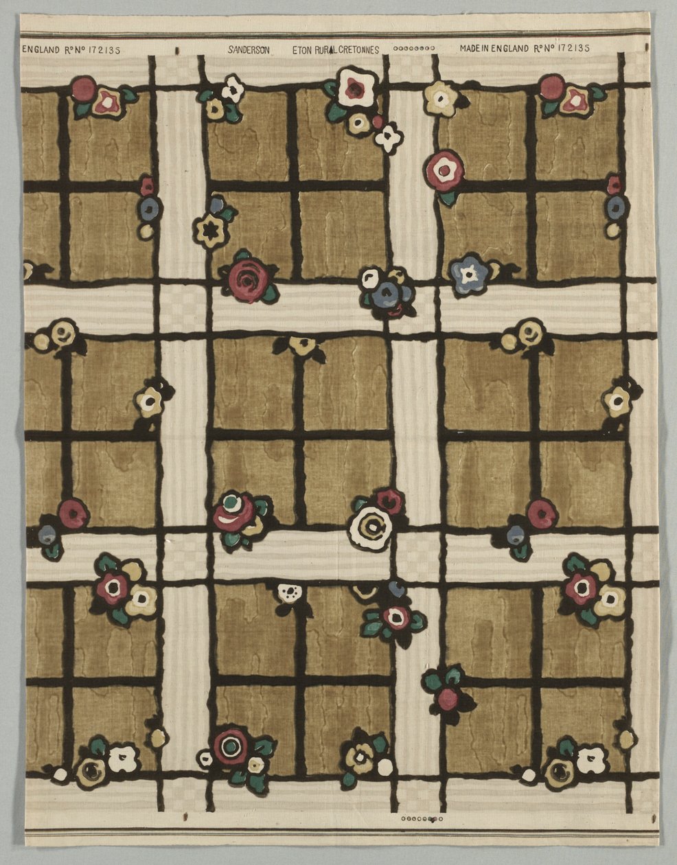 Eton Rural Cretonne Nr. 172135, spätes 19. Jahrhundert von Unbekannt
