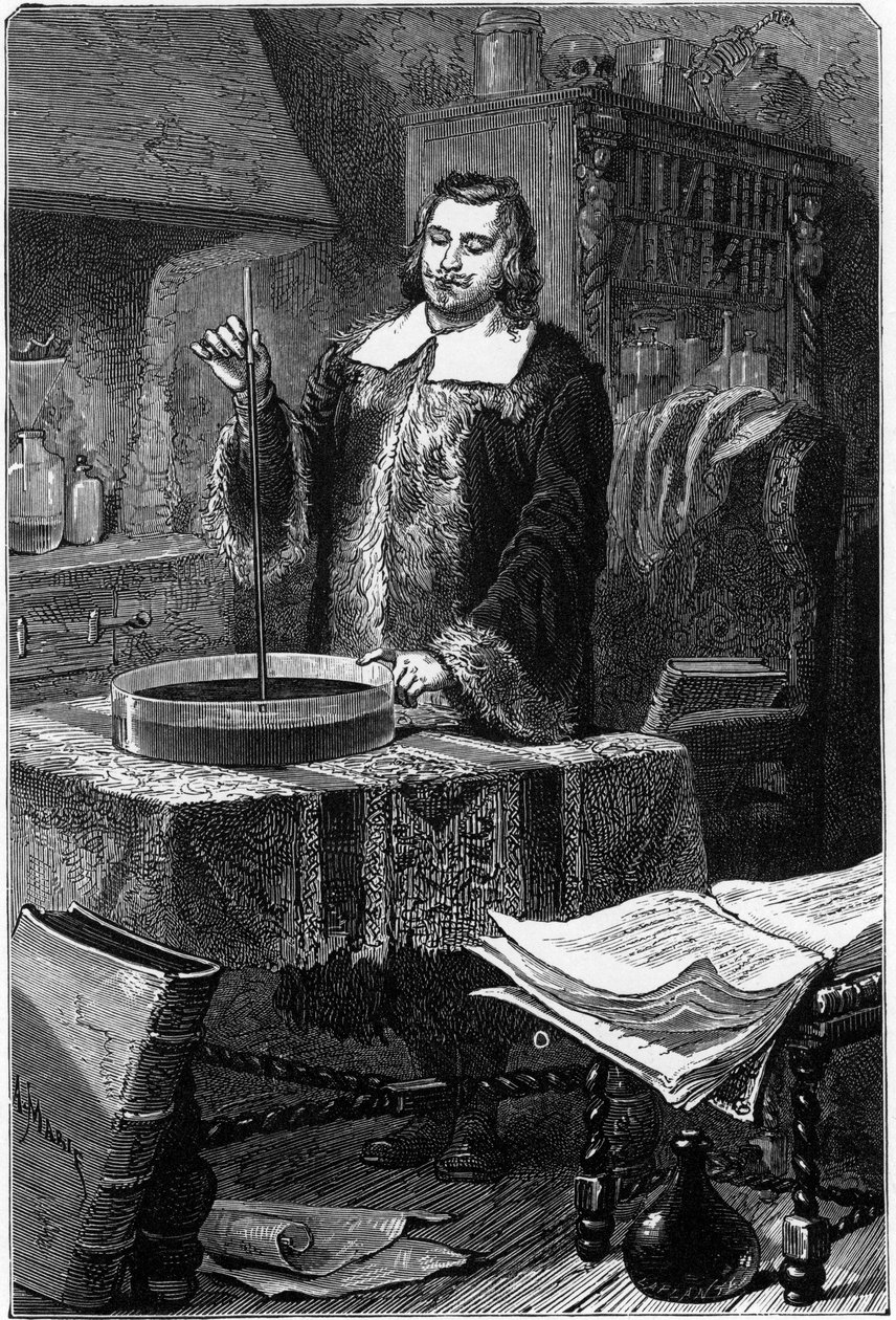 Evangelista Torricelli, italienischer Physiker, Erfinder des Quecksilberbarometers, 1643 von Unbekannt