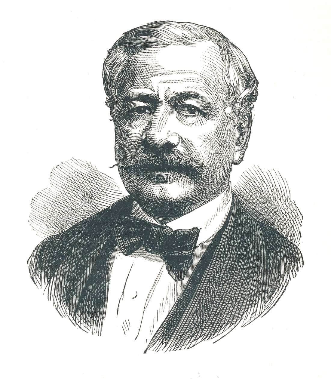 Ferdinand de Lesseps, französischer Diplomat und späterer Entwickler des Suezkanals, 1893 von Unbekannt