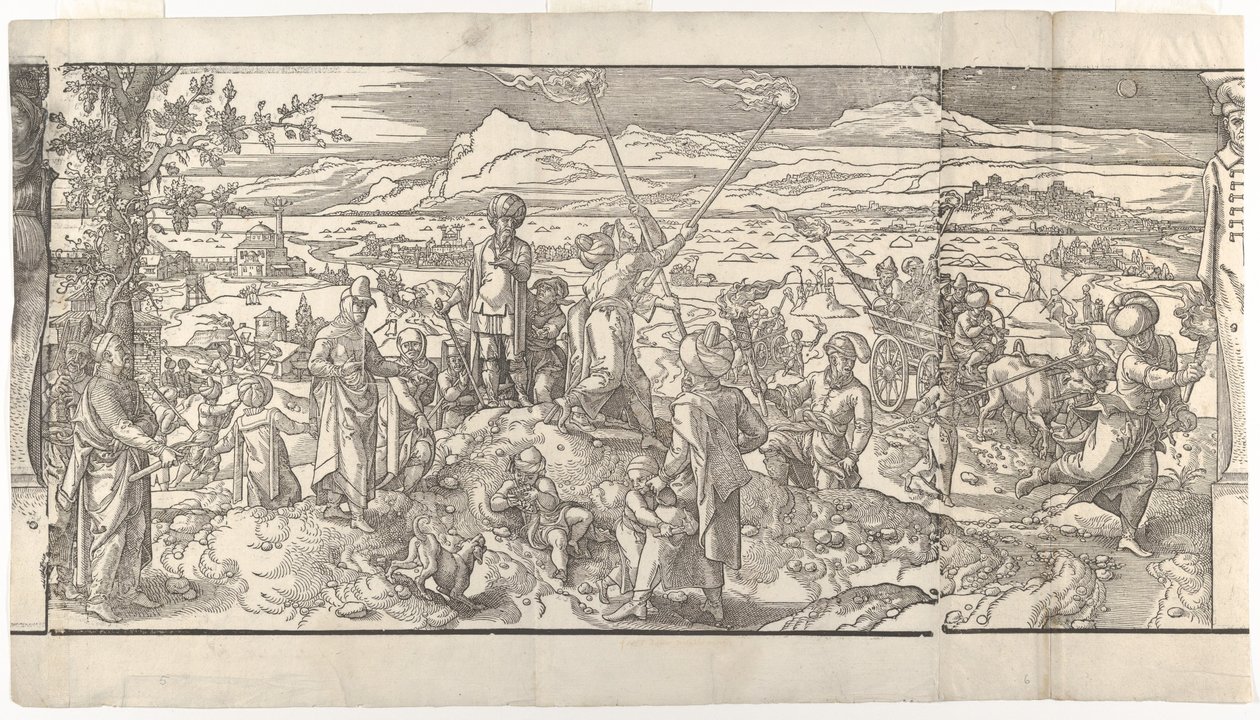 Fest des Neumondes aus dem Fries Ces Moeurs et fachons de faire de Turcz Customs ..., 1553 von Unbekannt