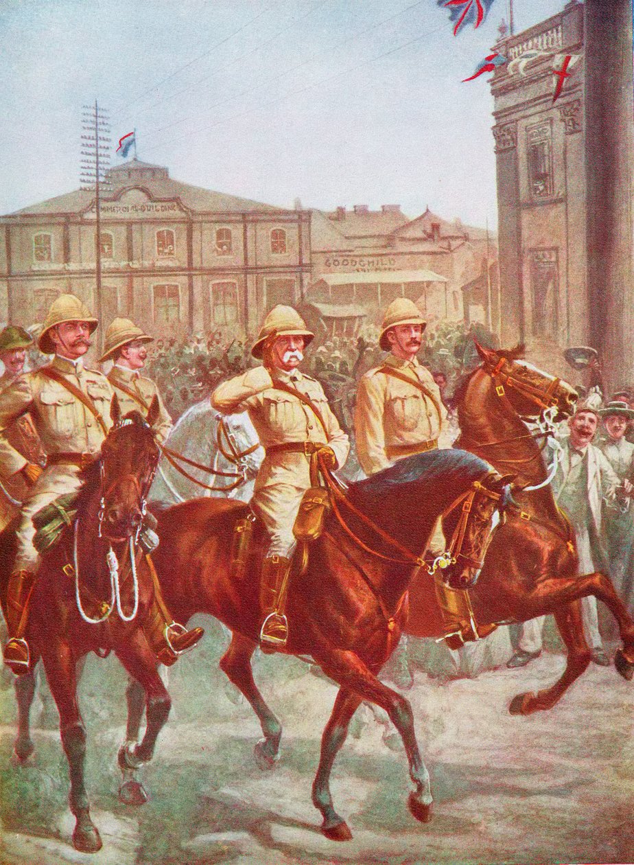 Feldmarschall Roberts befreit die Belagerung von Kimberley, Burenkrieg, Südafrika, 1900 von Unbekannt