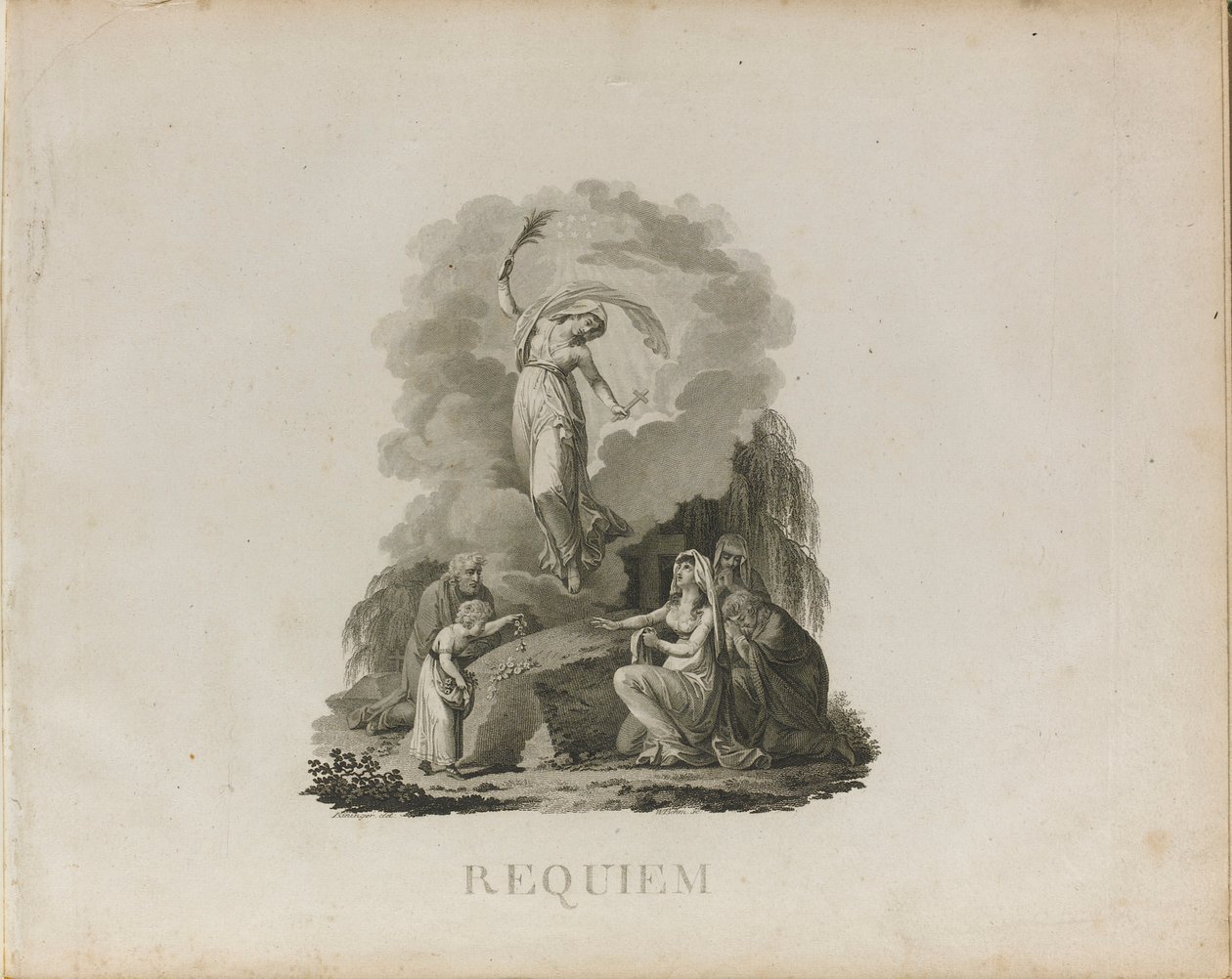 Erstausgabe des Requiems in d-Moll, K. 626 von Wolfgang Amadeus Mozart von Unbekannt