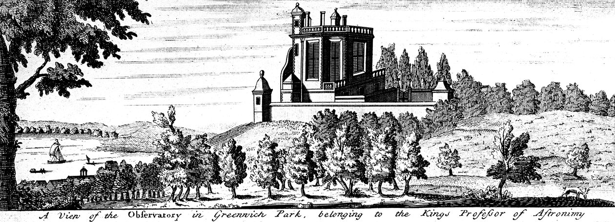 Flamsteed House im Greenwich Park, London, spätes 17. Jahrhundert von Unbekannt