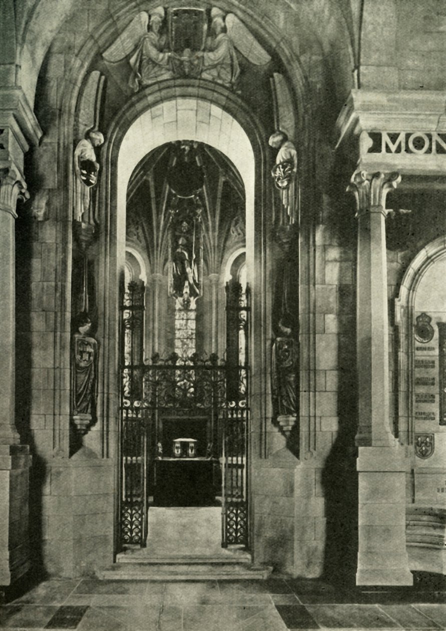 Für Schottlands Gefallene - Schottisches Nationales Kriegsmemorial. Das Heiligtum mit sieben Buntglasfenstern von Unbekannt