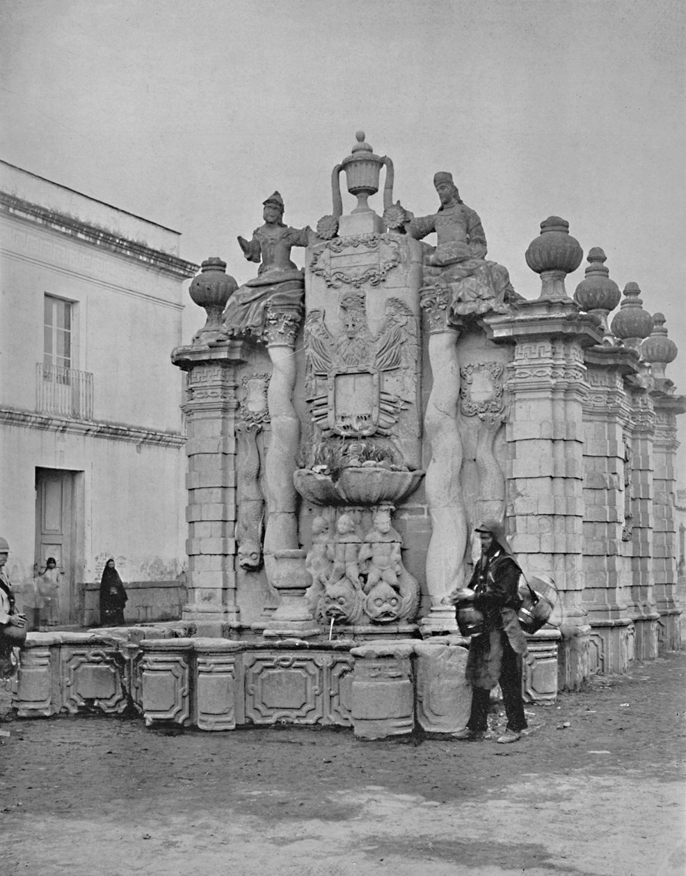 Brunnen der fallenden Wasser, Mexiko-Stadt, um 1897 von Unbekannt