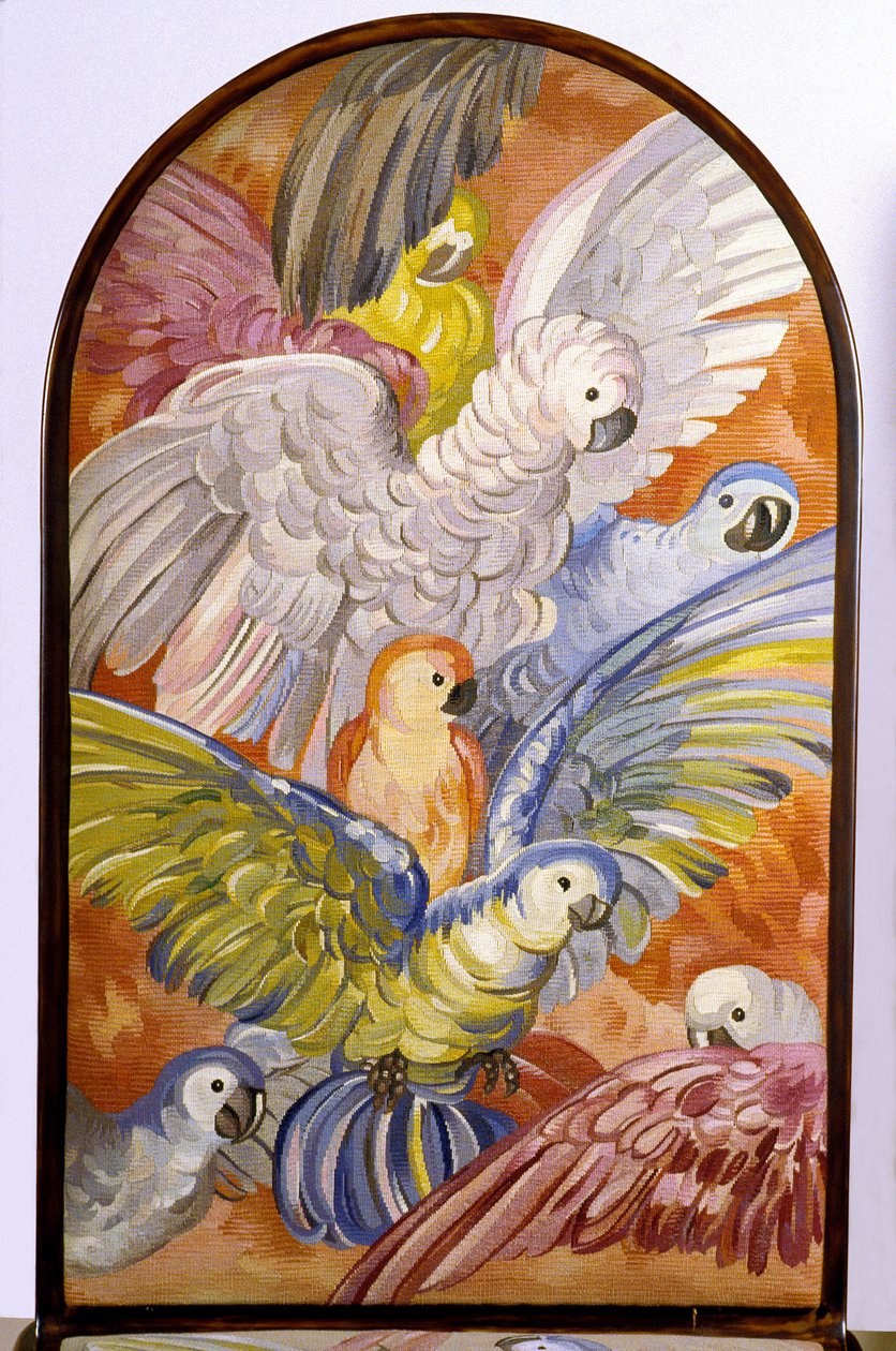 Frankreich - Oise - Département 60 - Beauvais - Départementmuseum von Oise - Salon „Die Papageien“ - Karton von Leonetto Capiello (1875-1942), Tapisserie von Beauvais von Unbekannt