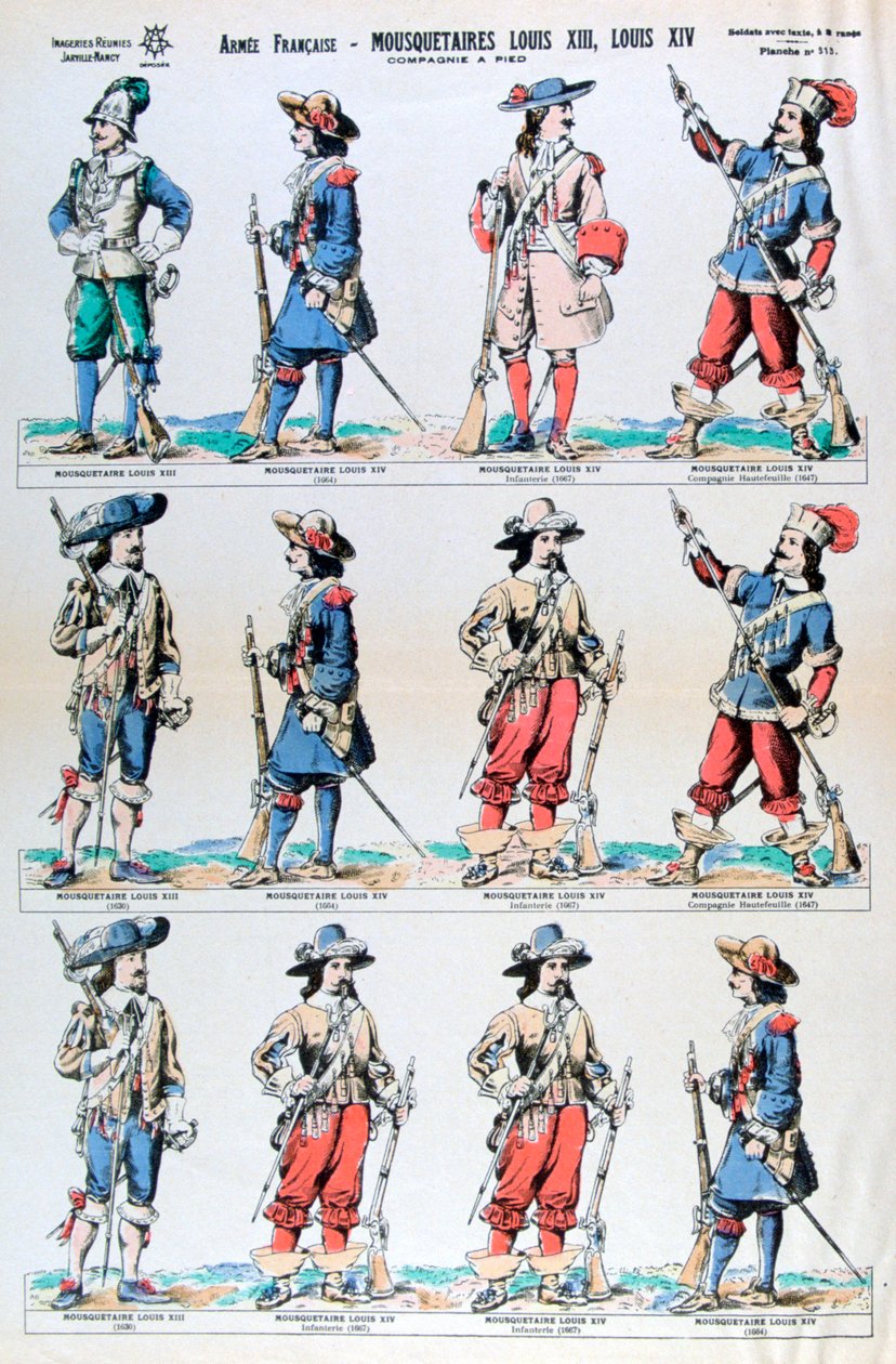 Französische Armee, Musketiere von Ludwig XIII. und Ludwig XIV. von Unbekannt