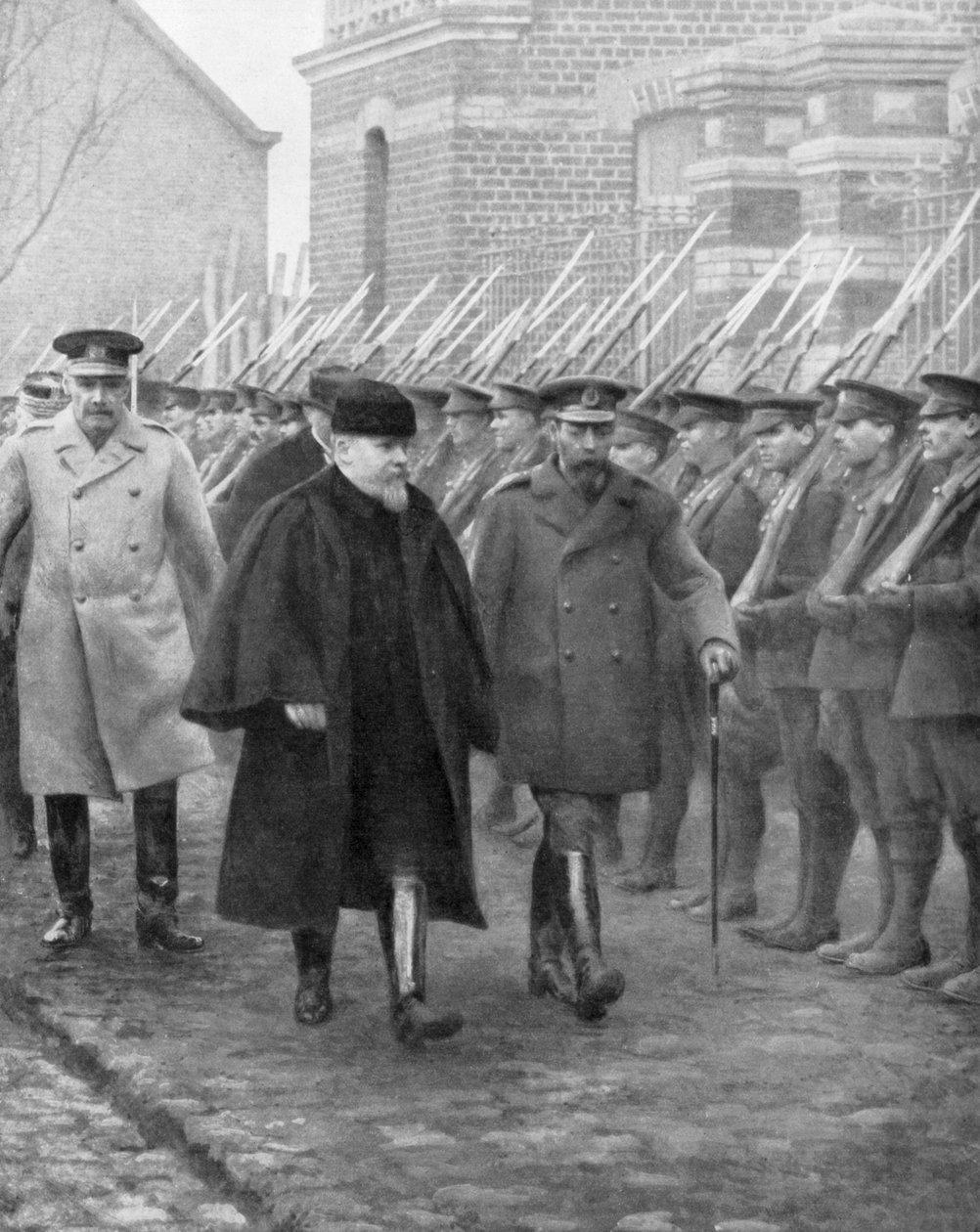 Französischer Präsident Raymond Poincaré und König Georg V., Dezember 1914 von Unbekannt