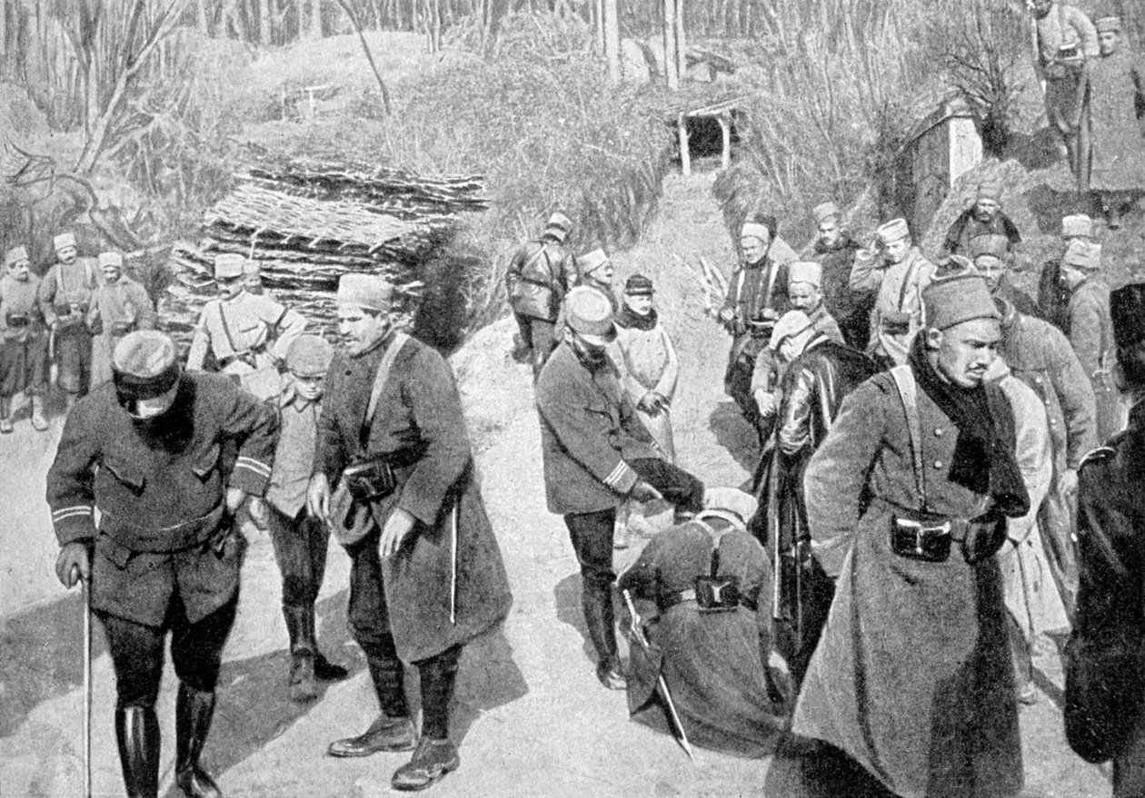 Französische Kolonialsoldaten in der Picardie, Frankreich, Erster Weltkrieg, 1915 von Unbekannt