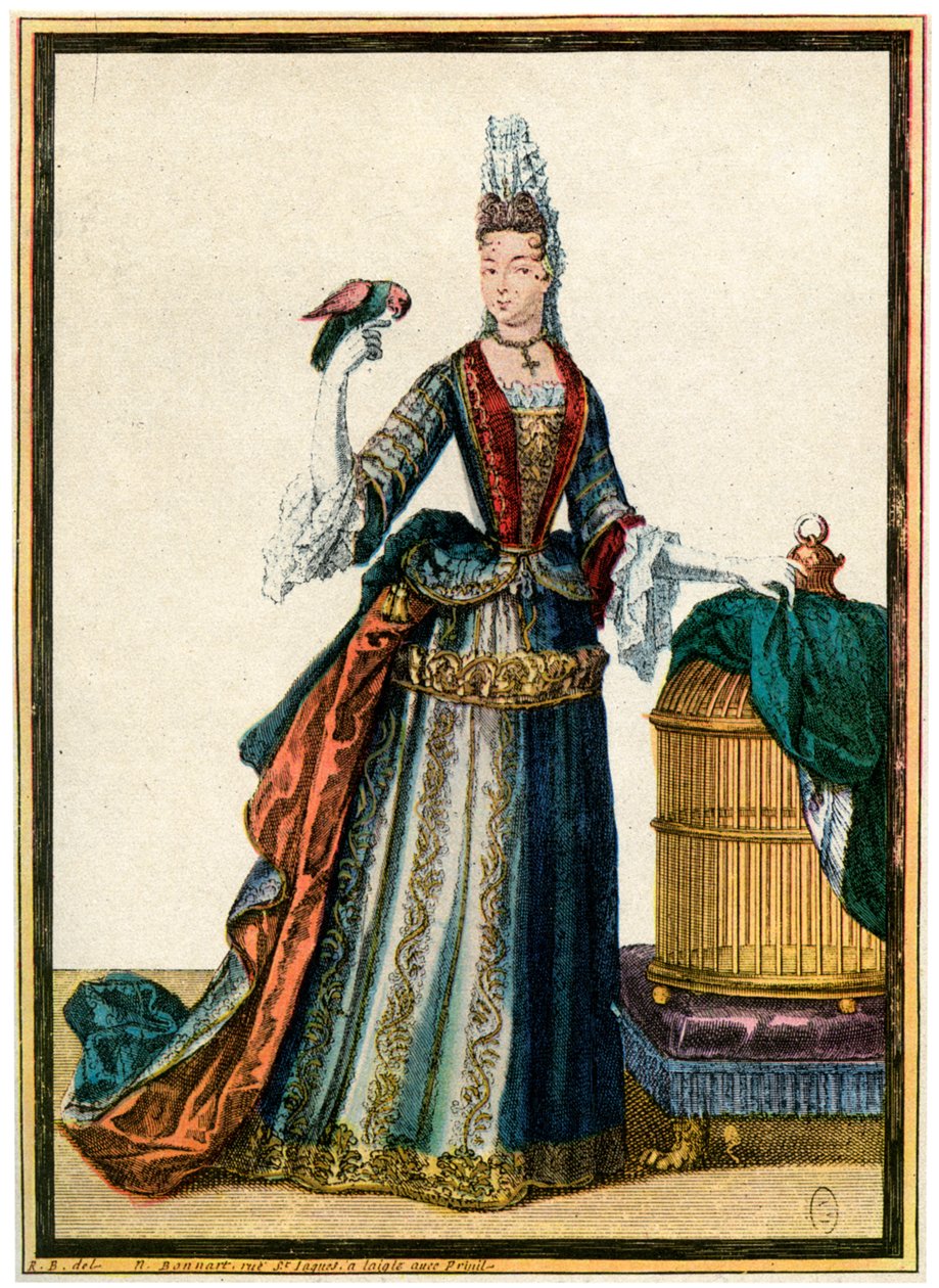 Französische Mode während der Herrschaft von Ludwig XIV., 1938 von Unbekannt