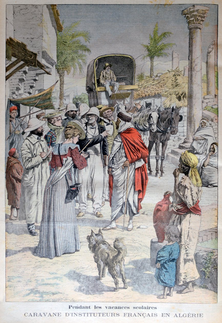 Französische Lehrer besuchen Algerien während der Schulferien, 1903 von Unbekannt