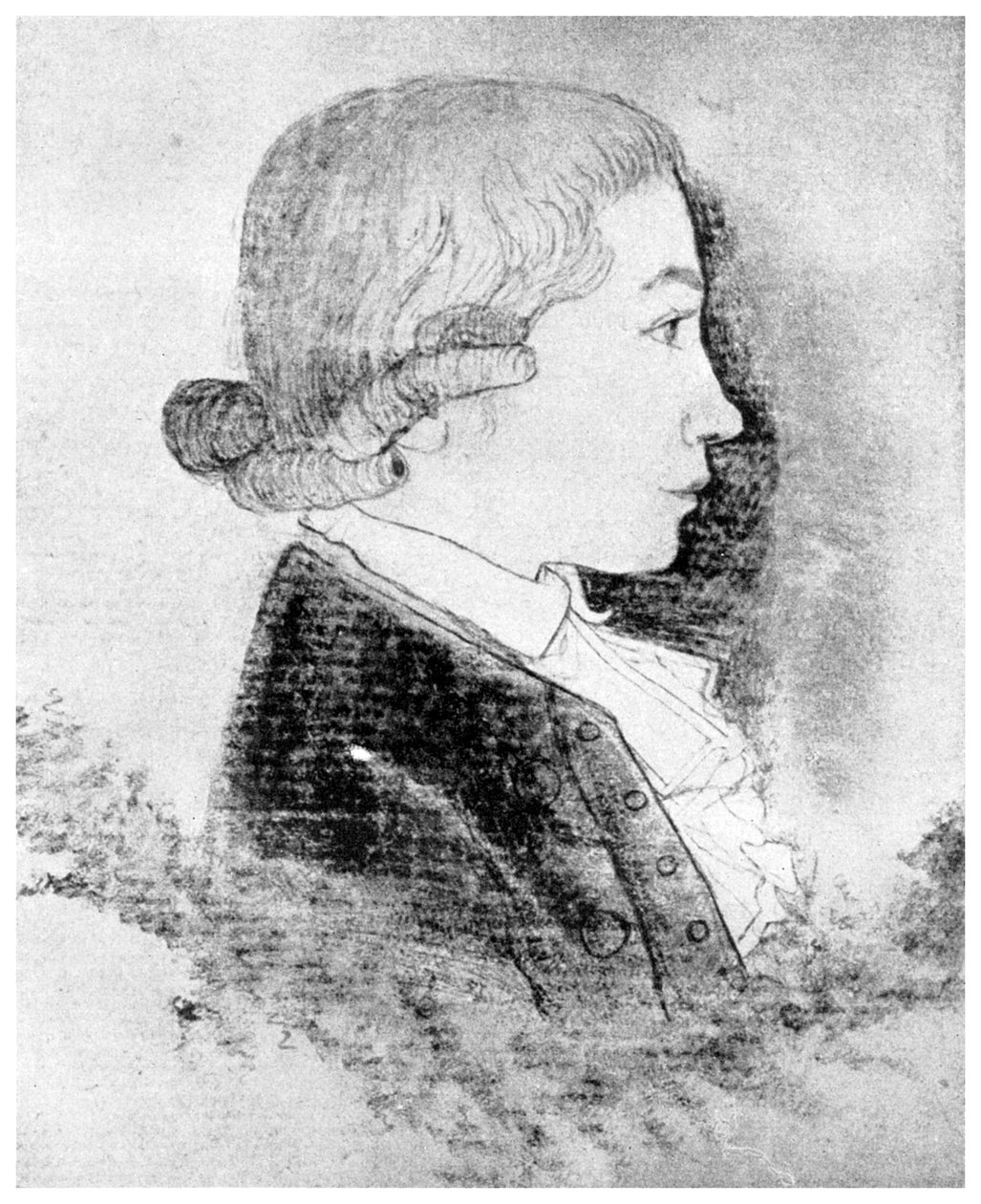 Friedrich Hölderlin, deutscher Dichter, 19. Jahrhundert von Unbekannt