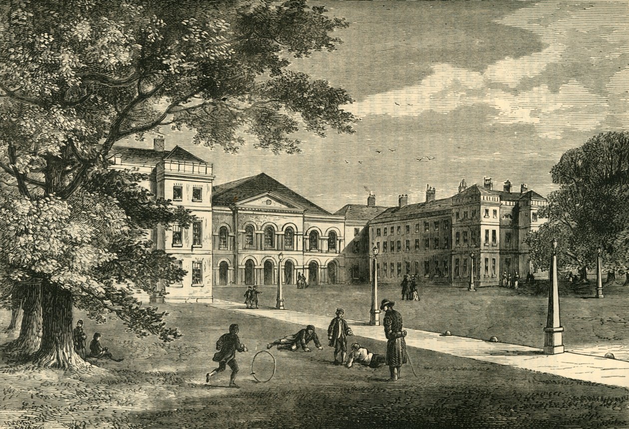Vorderseite des Foundling Hospital von Unbekannt