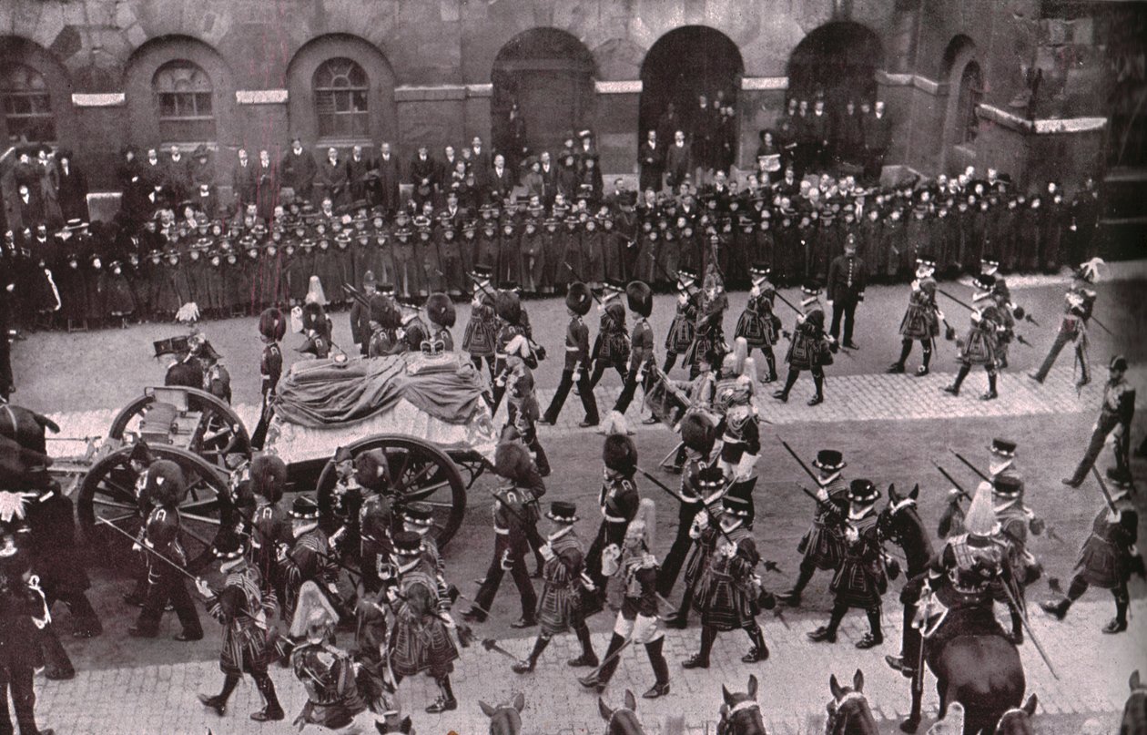 Trauerzug von König Edward VII., Whitehall, London, 20. Mai 1910 von Unbekannt