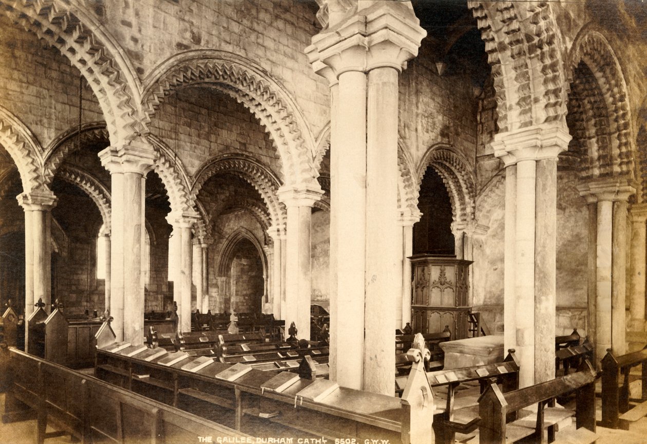 Galiläa-Kapelle, Durham-Kathedrale, 1893 von Unbekannt