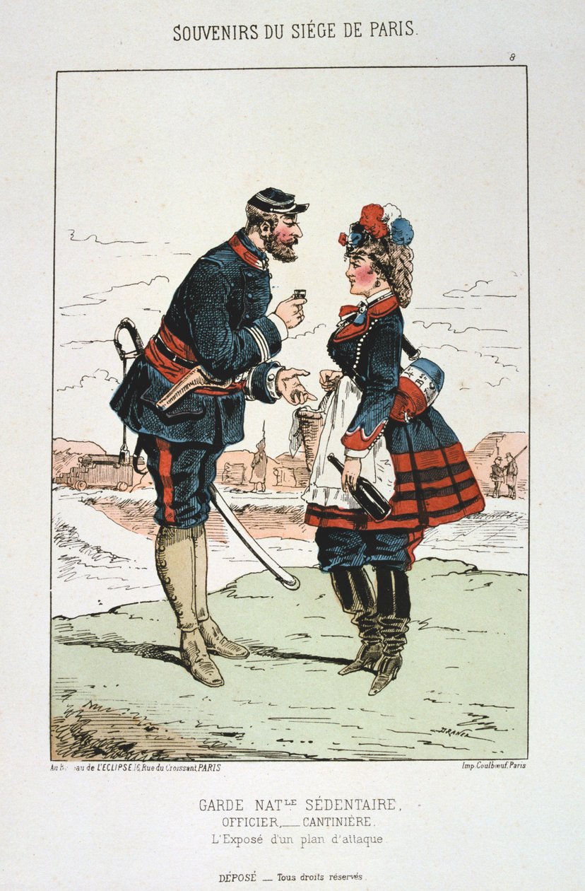 Garde Nationale Sedentaire - Offizier Cantinierre, Belagerung von Paris, 1870-1871 von Unbekannt