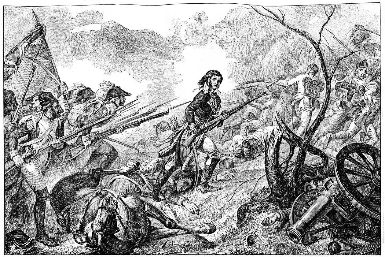 General Joubert in der Schlacht von Rivoli, 14. Januar 1797 von Unbekannt