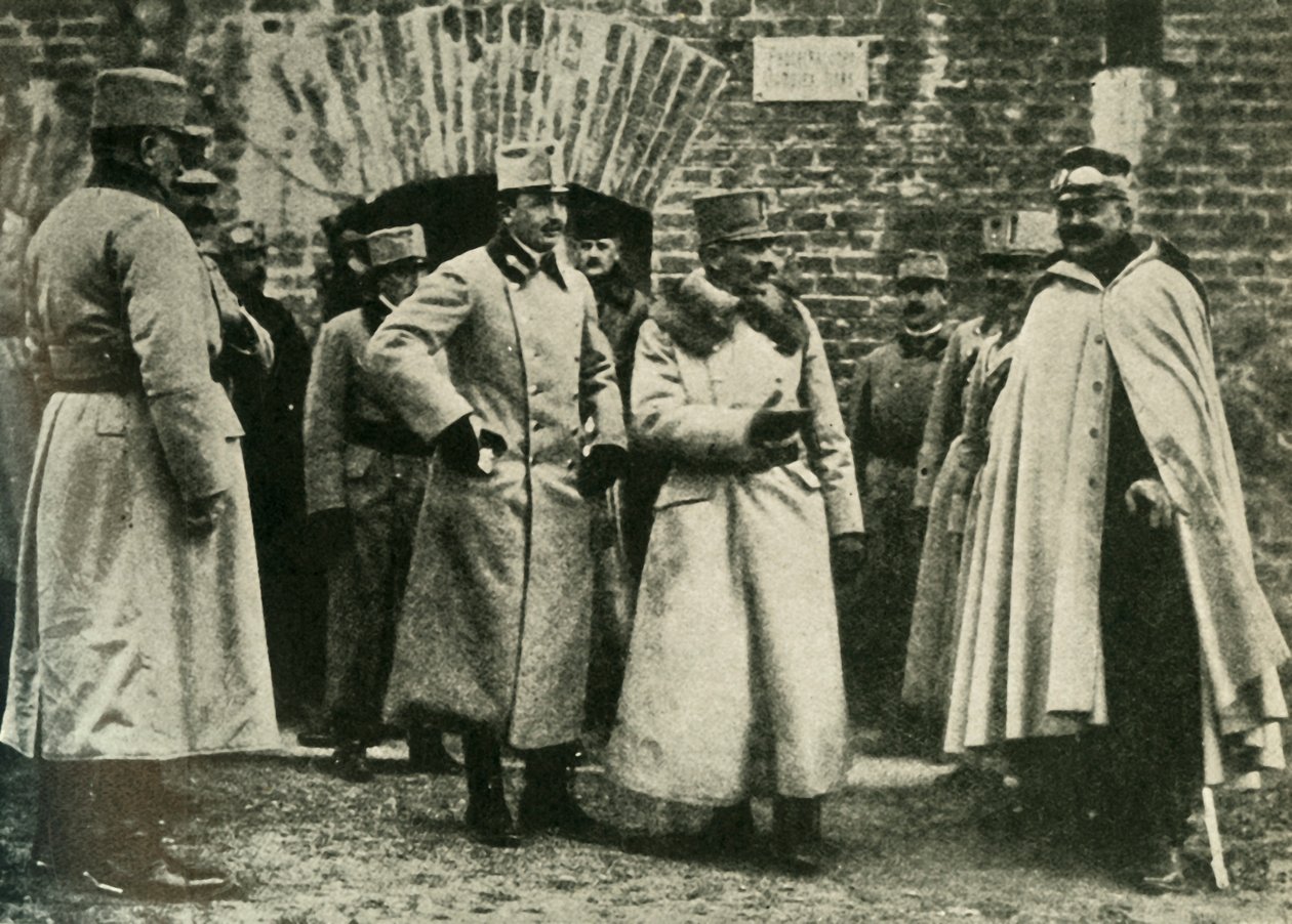 General Kusmanek und Prinz Franz Joseph an der Festung Przemysl, Erster Weltkrieg, 1915, ca. 1920 von Unbekannt