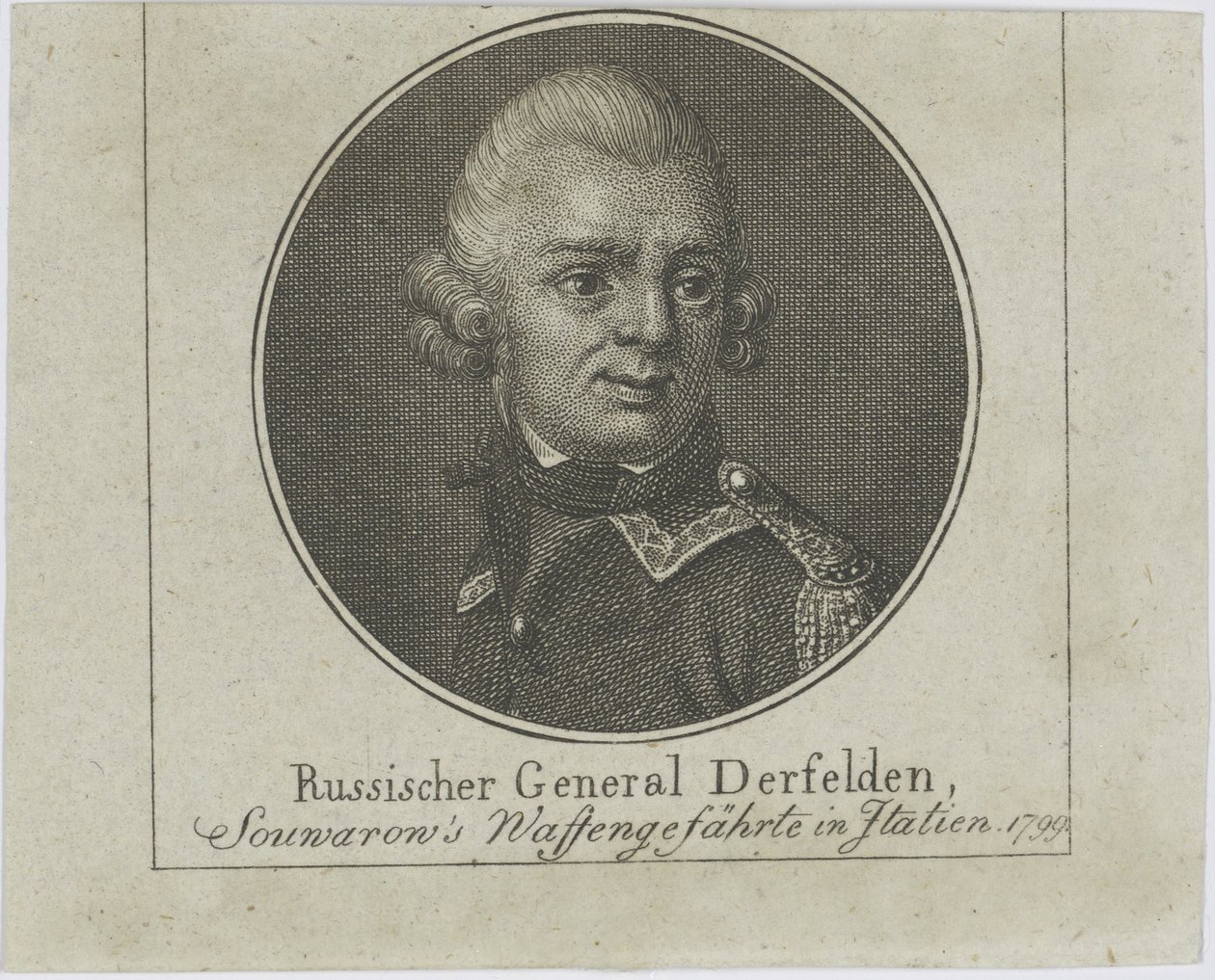 General Otto Wilhelm Derfelden 1737-1819, ca. 1800 von Unbekannt