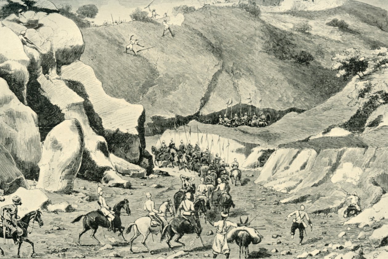 General Roberts... Angegriffen von Ghilzais im Shutargardan-Pass, 27. September 1879, 1901 von Unbekannt