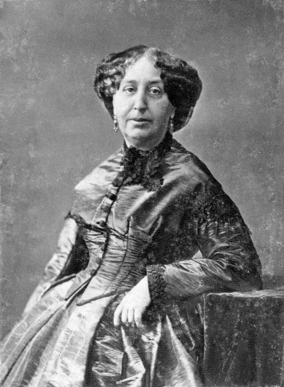George Sand, französische Schriftstellerin und frühe Feministin, ca. 1845-1876 von Unbekannt