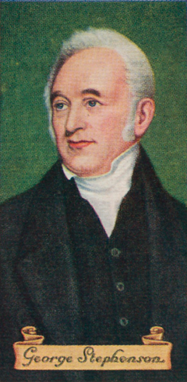 George Stephenson, aus einer Serie von Zigarettenkarten, 1935 von Unbekannt