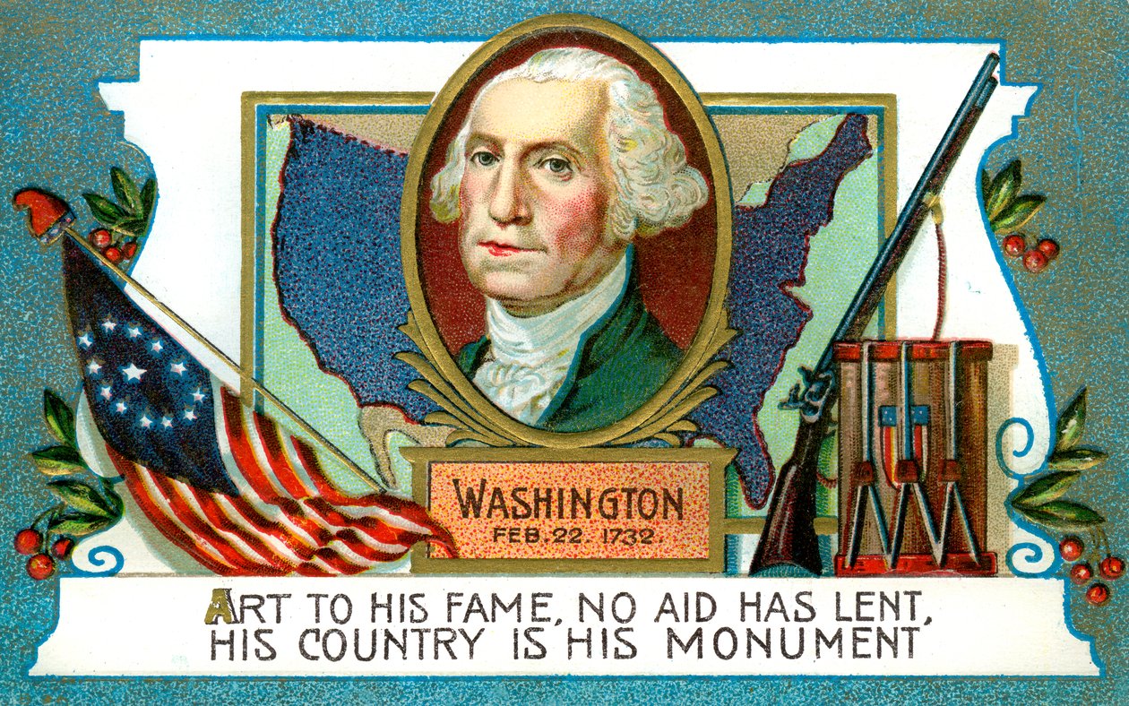 George Washington 1732-1799, amerikanischer Präsident, 18. Jahrhundert von Unbekannt