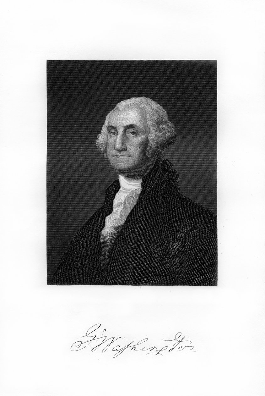 George Washington, der erste Präsident der Vereinigten Staaten, 1872 von Unbekannt