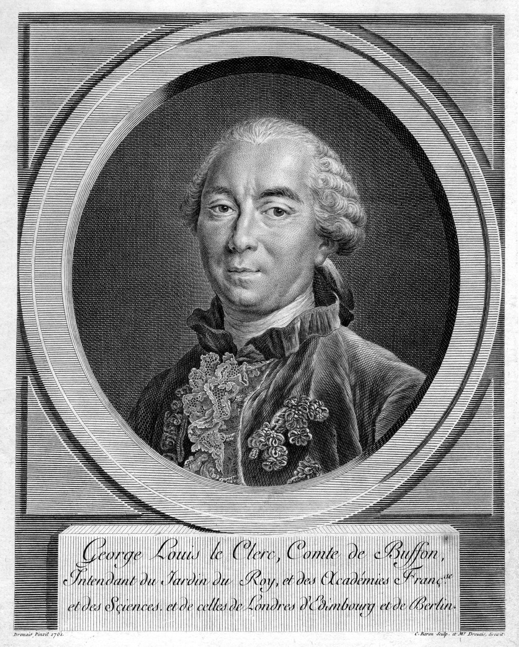 Georges-Louis Leclerc, Comte du Buffon, französischer Naturforscher, 1761 von Unbekannt