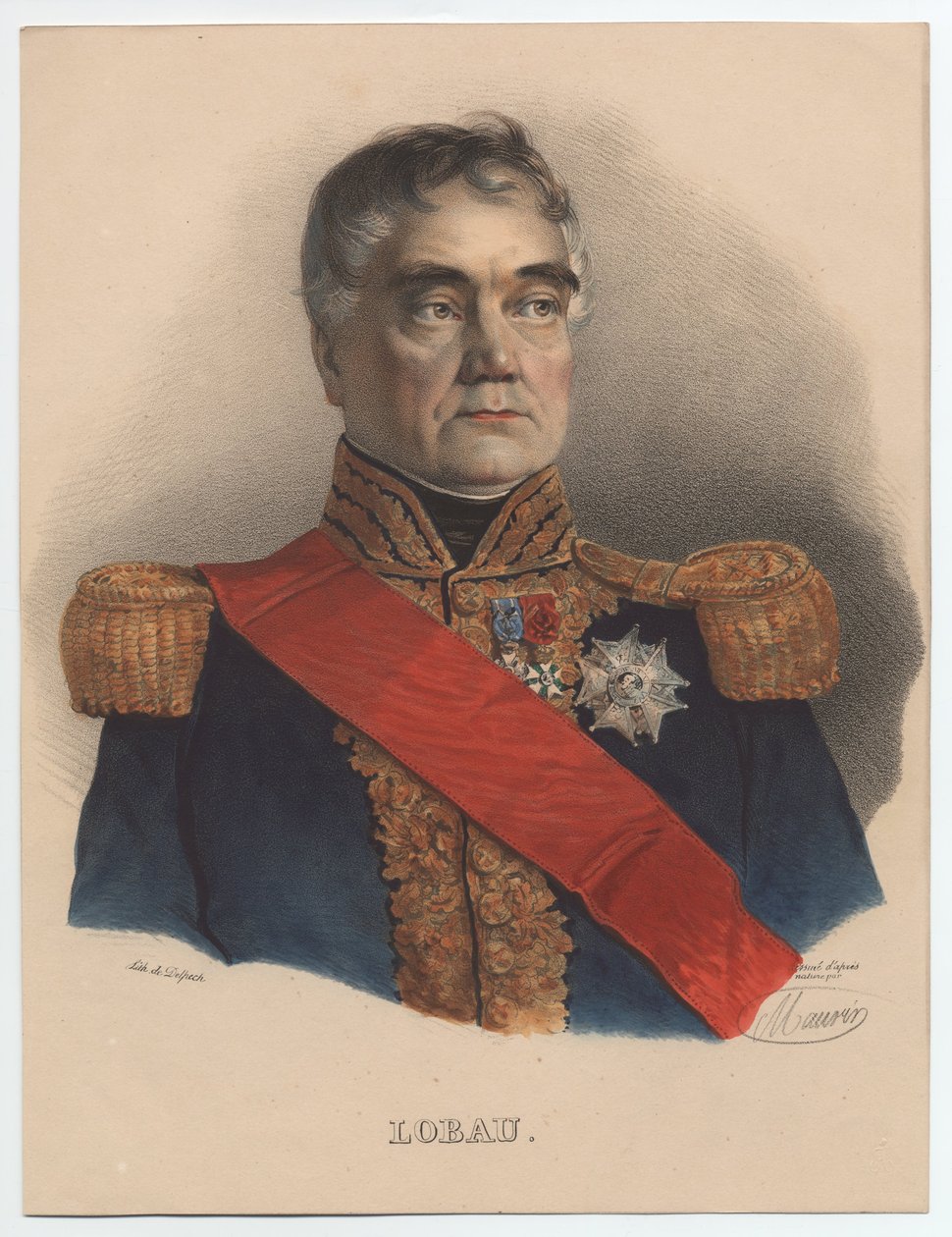 Georges Mouton de Lobau 1770-1838, Marschall von Frankreich, 1835 von Unbekannt