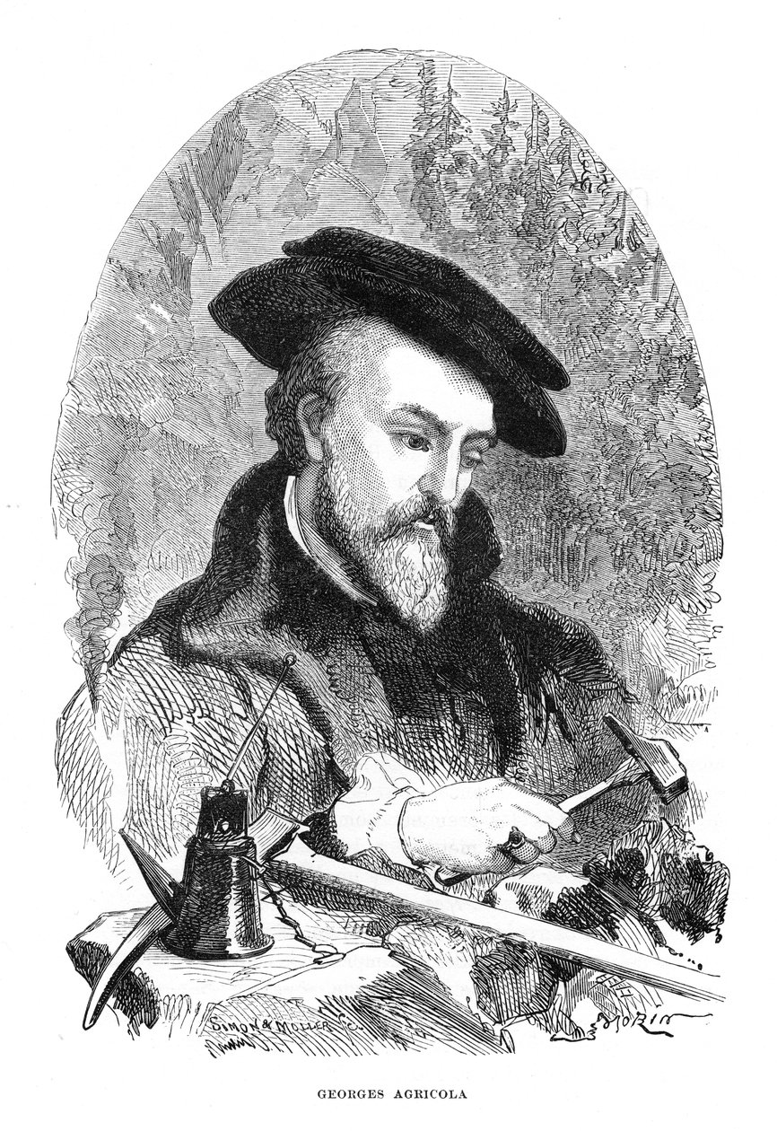 Georgius Agricola, deutscher Arzt, Mineraloge und Metallurg des 16. Jahrhunderts von Unbekannt