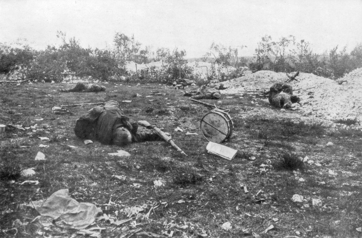 Deutsche Tote, Zweite Schlacht von Champagne, Frankreich, 25. September - 6. November 1915 von Unbekannt
