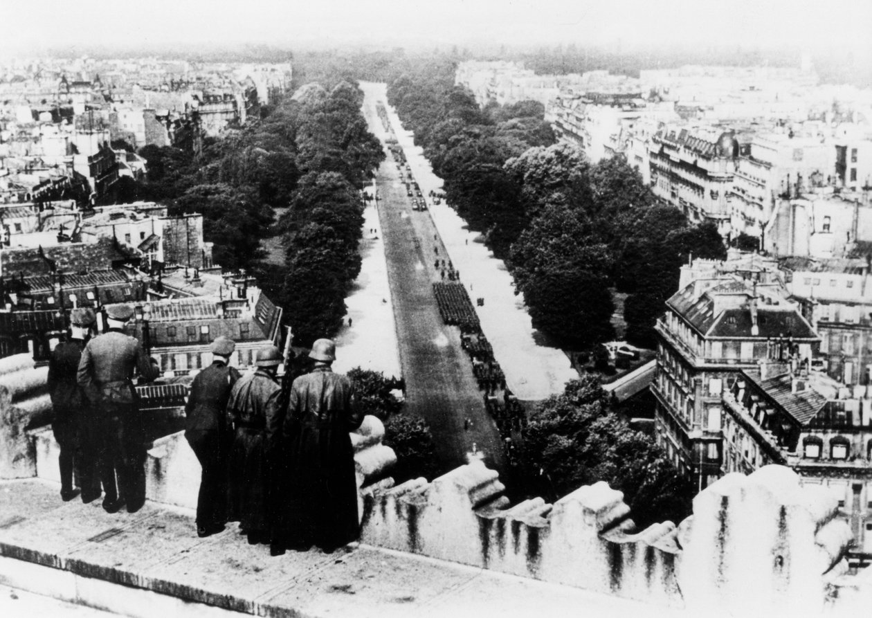 Deutsche Militärparade in Paris, Juni 1940 von Unbekannt