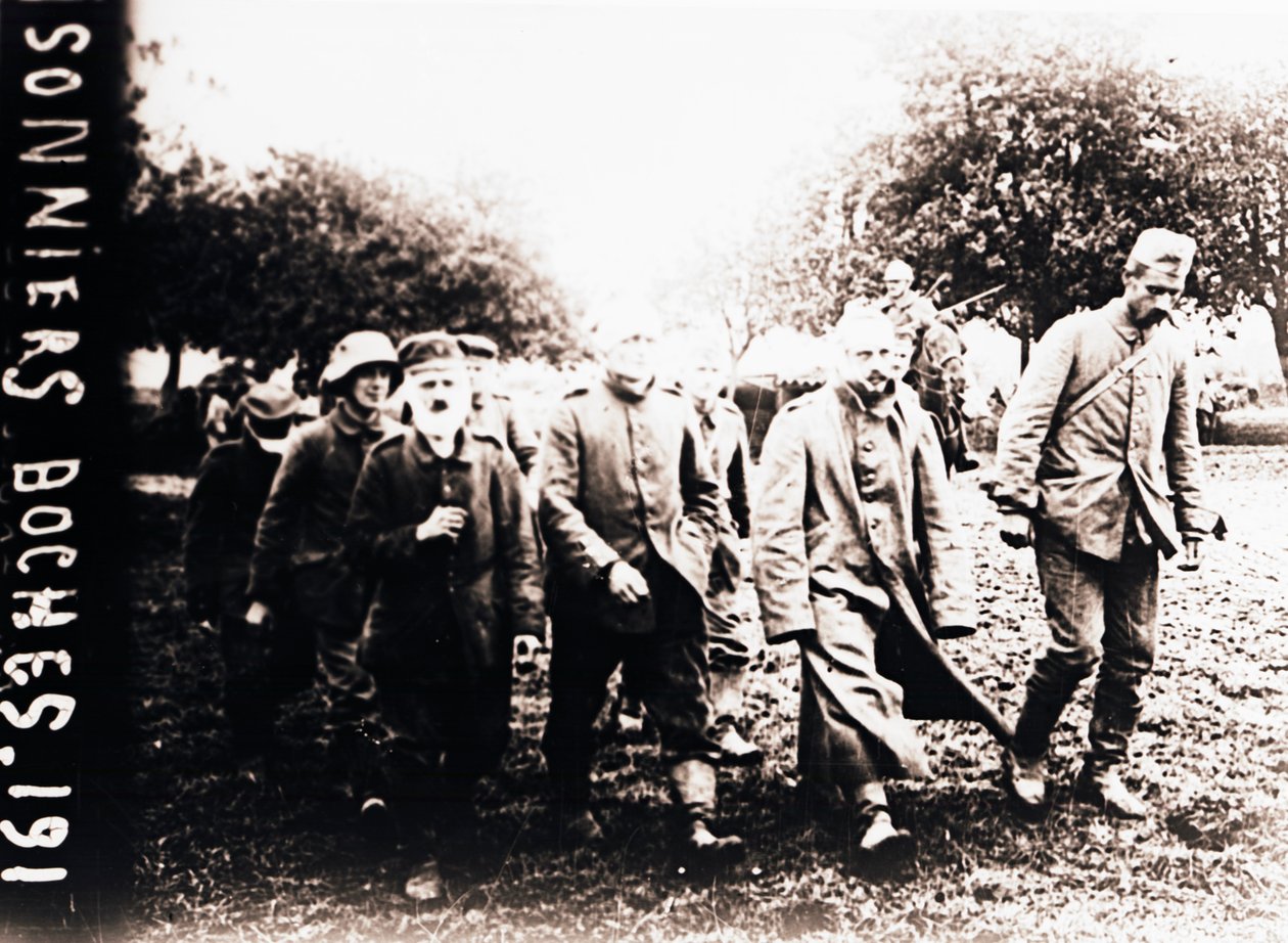 Deutsche Kriegsgefangene, ca. 1914-1918 von Unbekannt
