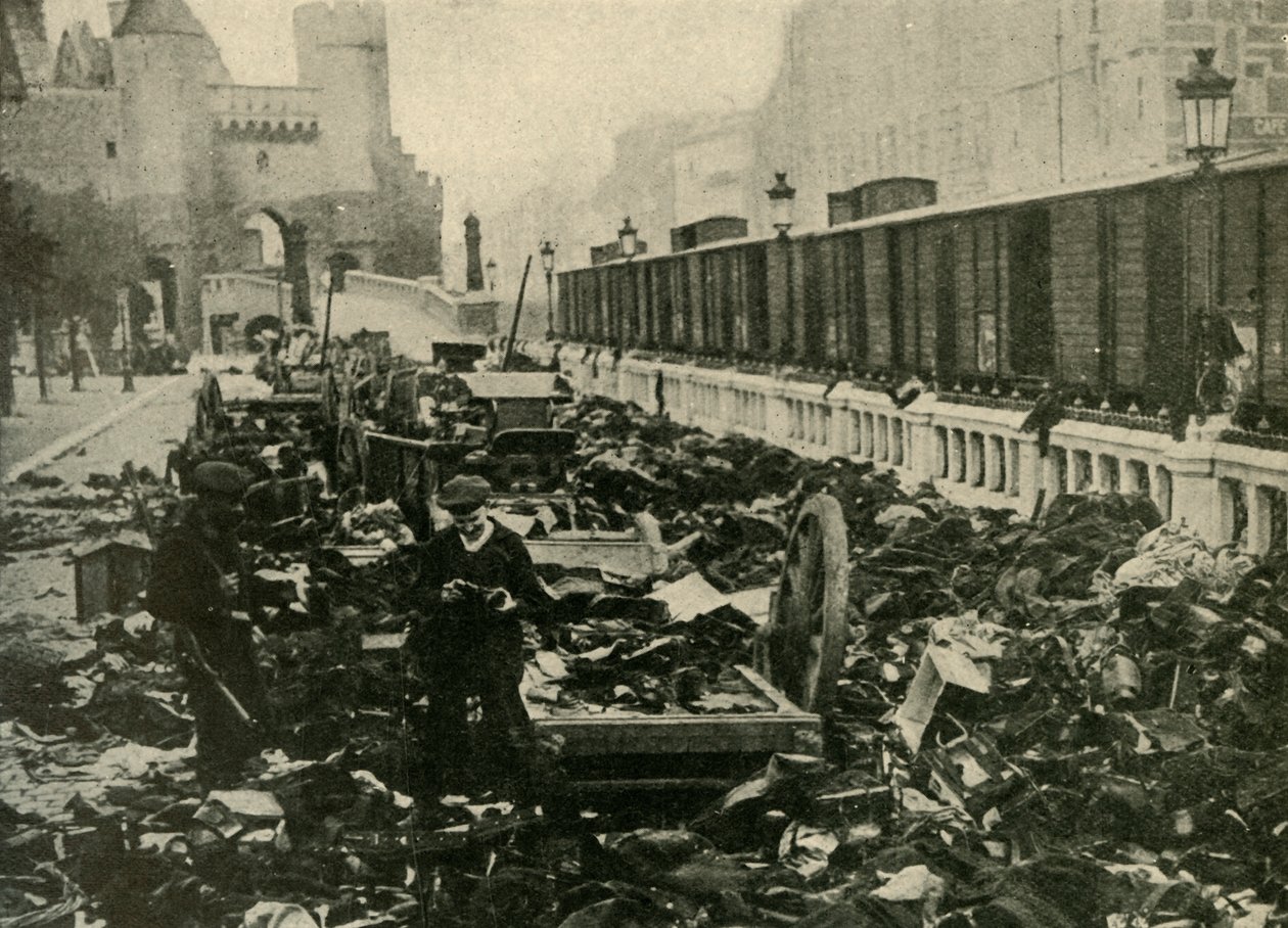 Deutsche Matrosen in Antwerpen, Belgien, Erster Weltkrieg von Unbekannt