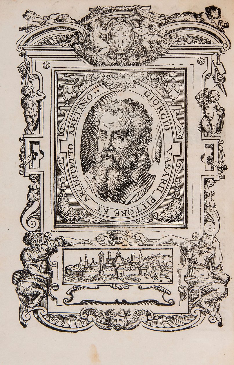 Giorgio Vasari. Aus: Giorgio Vasari, Die Leben der ausgezeichnetsten italienischen Maler, Bildhauer von Unbekannt