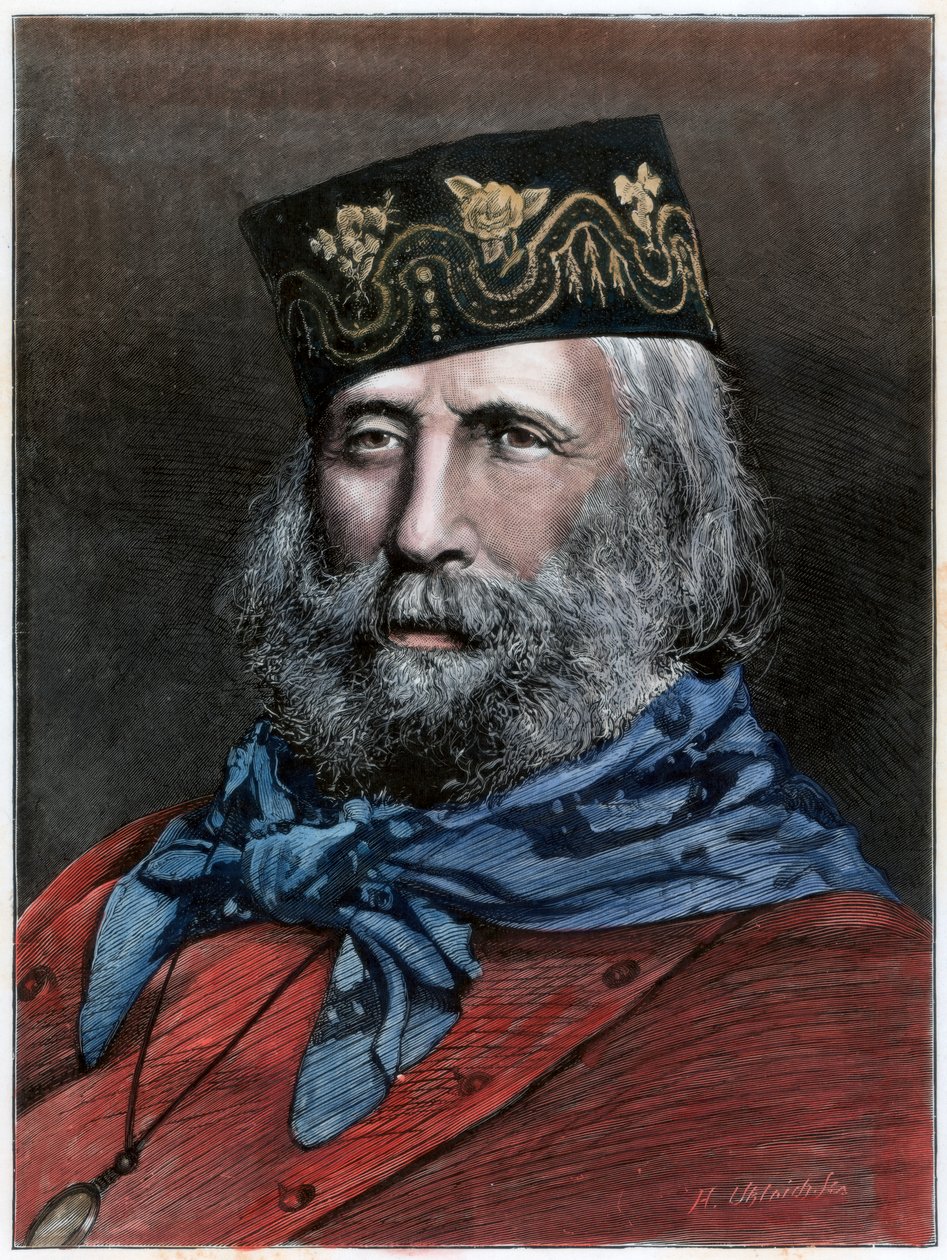 Giuseppe Garibaldi, italienischer Patriot, 1882 von Unbekannt