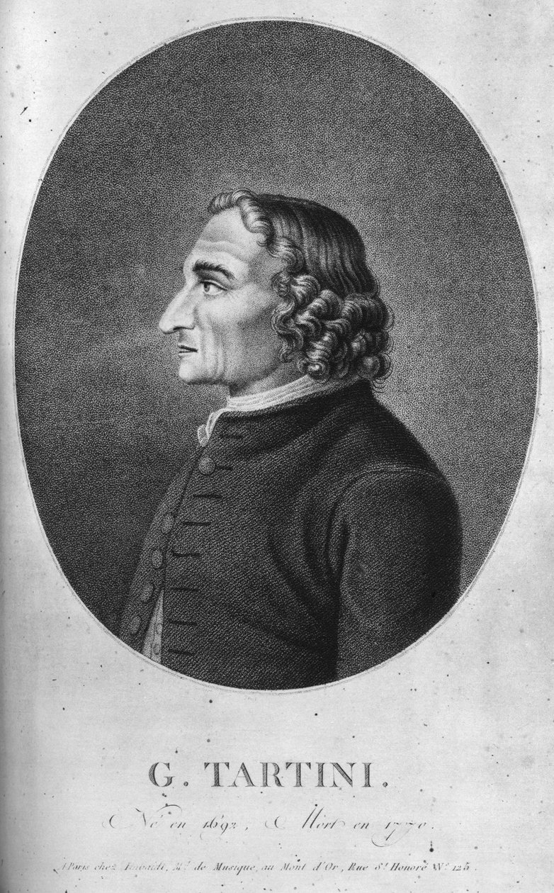 Giuseppe Tartini 1692-1770 war ein italienischer Barockkomponist und Geiger von Unbekannt
