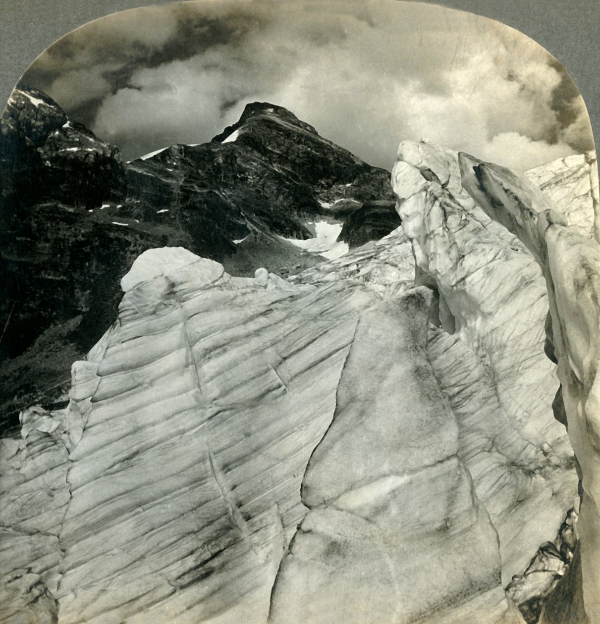 Gletscherblick in den kanadischen Rockies..., B.C., Kanada, 1903 von Unbekannt