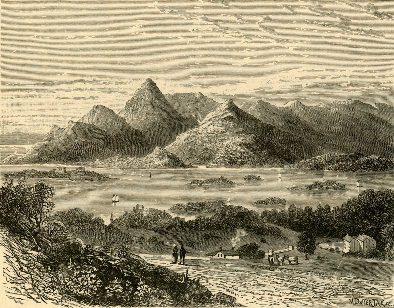 Glengariff Hafen und Bantry Bay vom Eccles Hotel, 1898 von Unbekannt