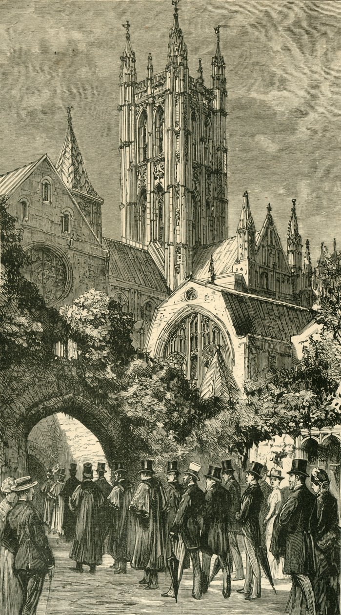 Zum Gottesdienst durch den Dunklen Eingang: Koloniale und indische Besucher in Canterbury von Unbekannt