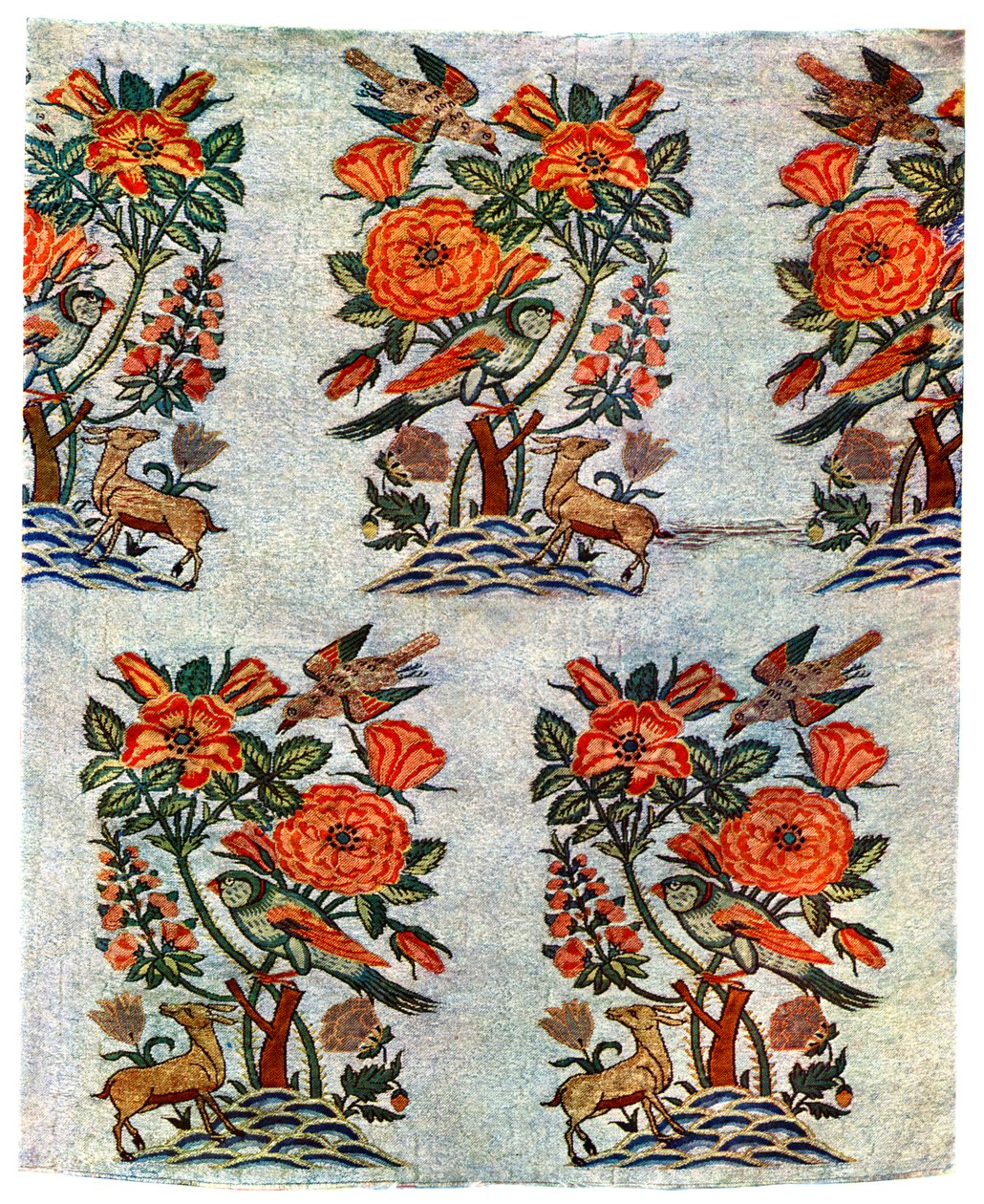 Gold- und Silberbrokat aus Isfahan, Iran, frühes 17. Jahrhundert, 1931 von Unbekannt