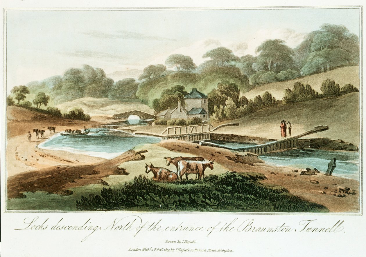 Grand Junction Kanal, Northamptonshire, 1819 von Unbekannt