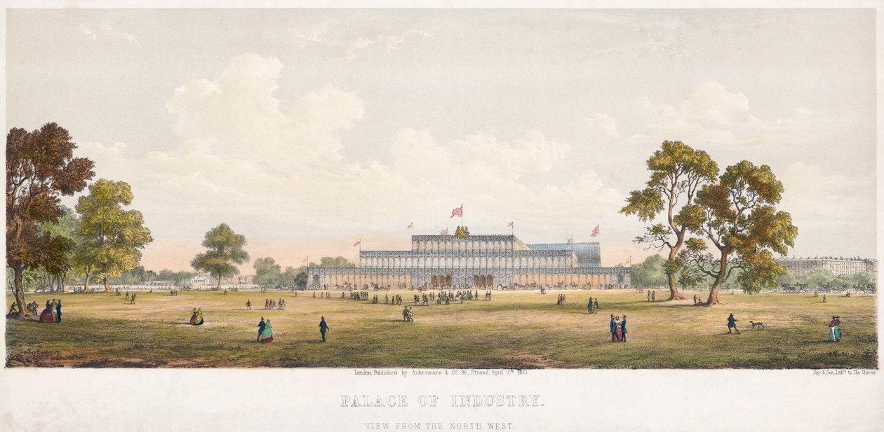Große Ausstellung, Kristallpalast, Hyde Park, London, 1851 von Unbekannt