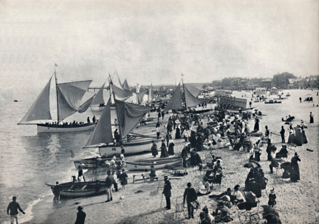 Great Yarmouth - Eine typische Szene am Strand von Unbekannt